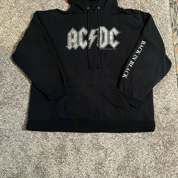 AC/DC 2005 Back in Black Aces in Eights Band Sweatshirt Hoodie Men’s Unisex XXL - Picture 2 of 11